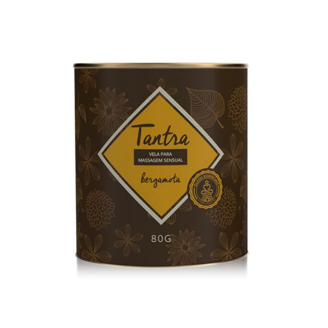 Vela para Massagem Sensual Tantra Bergamota - 80g - Imagem 4